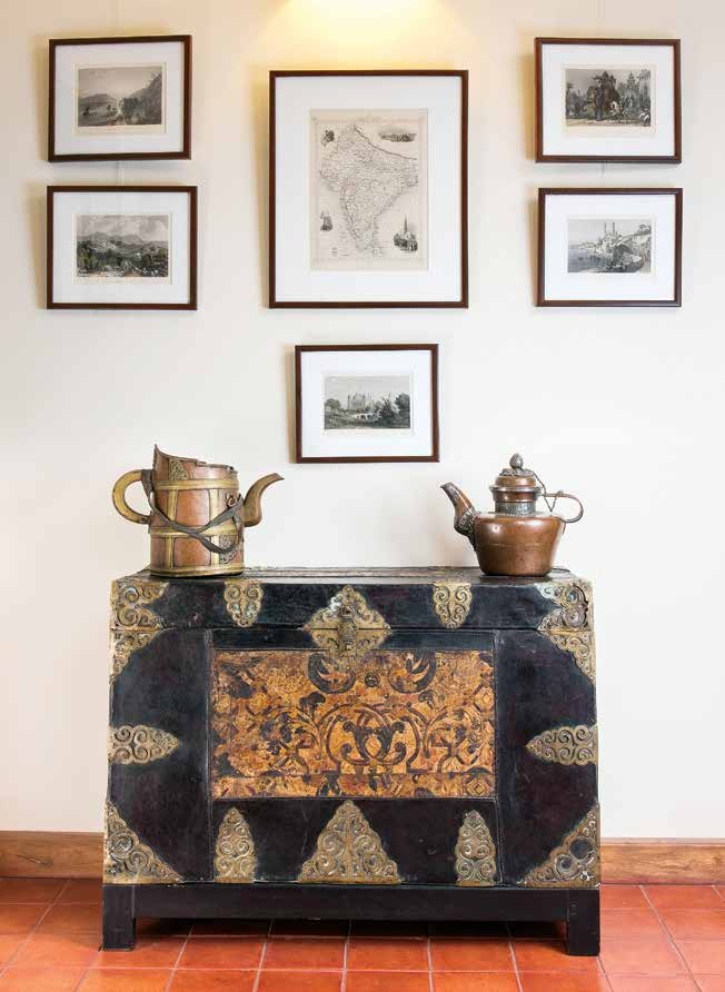 Image 3 — Tibetan Jug and Tea Pot with Leather Trunk
