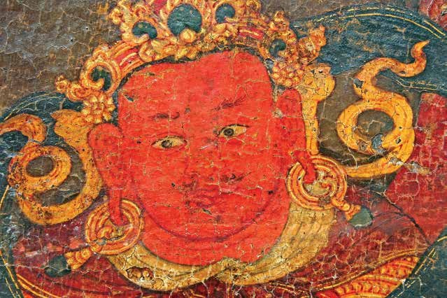 Image 12 — Macro detail of authentic Tibetan box